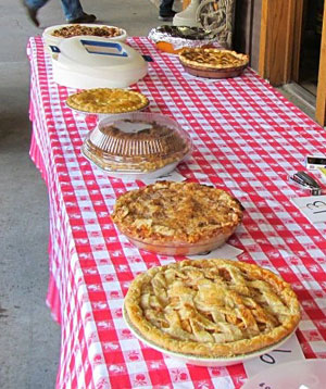 The apple pie baking competition is fierce at the annual Apple Pie Competition at the Apple Stir Fall Harvest Festival at MacQueen Apple Orchard, Cider Mill, Farm Market, and Pick Your Own Apples, Holland, Ohio, west of Toledo