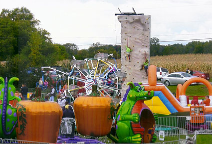 Family fun at the Apple Stir Fall Festival at MacQueen Apple Orchard, Cider Mill, Farm Market, and Pick Your Own Apples, Holland, Ohio, west of Toledo