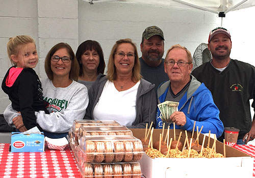 For special occasions, order hand-dipped caramel apples from the Bakery & Sweet Shop at MacQueen Apple Orchard, Cider Mill, Farm Market, and Pick Your Own Apples, Holland, Ohio, west of Toledo