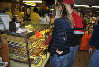 Fresh baked goods, jams, jellies, and fresh produce at the Locally grown fruits and vegetables at the MacQueen Apple Orchard, Cider Mill, Farm Market, and Pick Your Own Apples, Holland, Ohio, west of Toledo